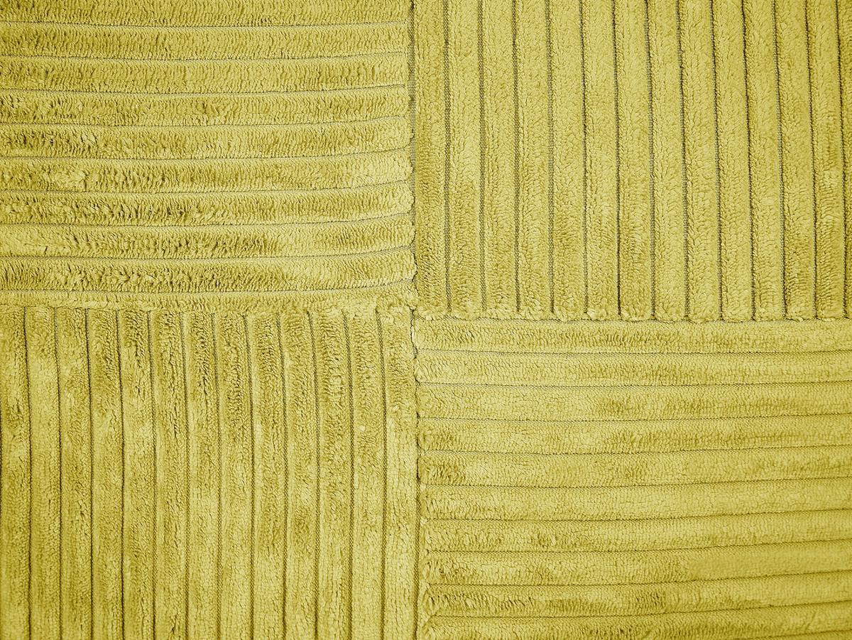 DEKOKISSEN CORD 2er-Set Olivgrün 43/43 cm Millet - Olivgrün, Textil (43/43cm) - Beliani