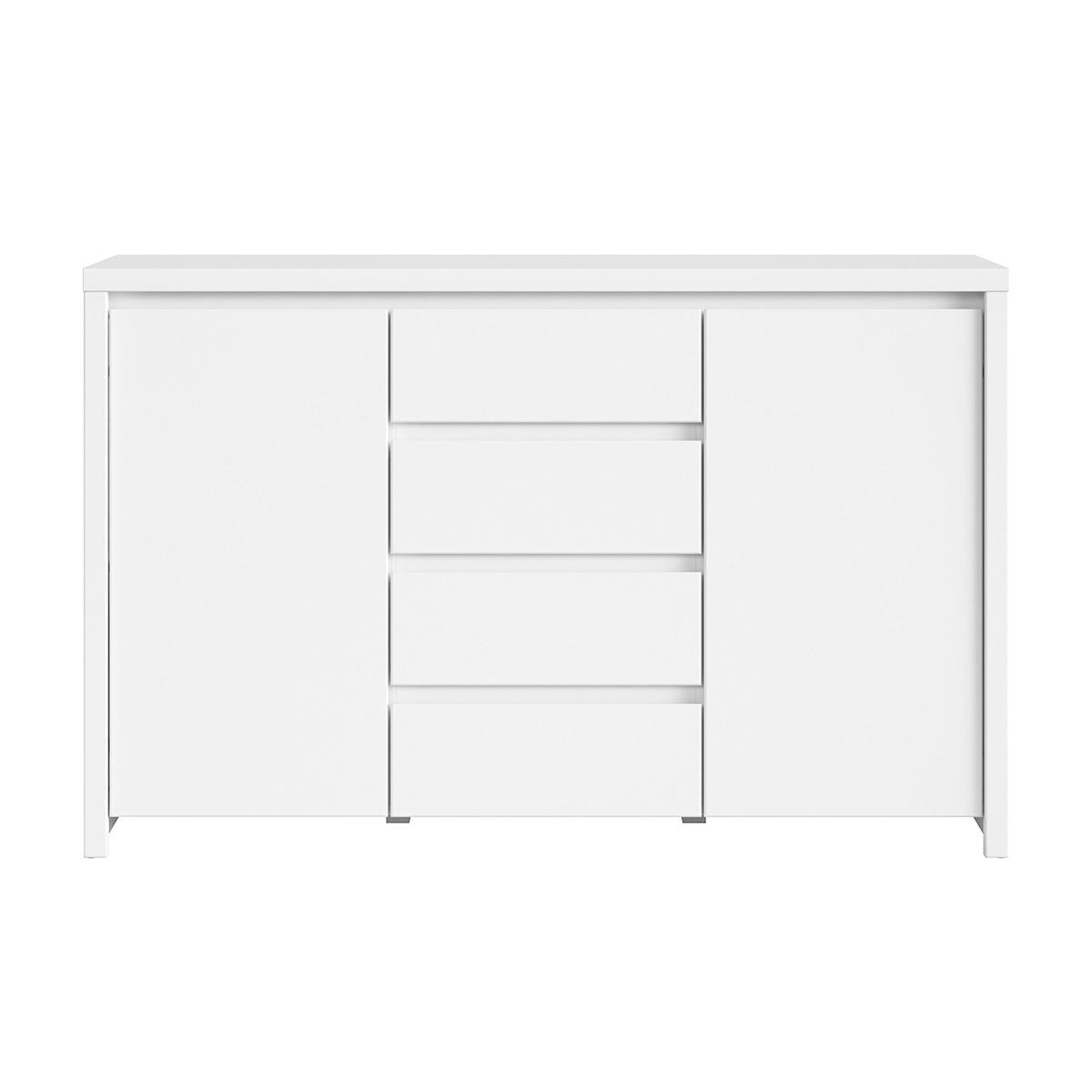 SIDEBOARD Soren Weiß matt - Weiß, Holzwerkstoff (143.5/92/40.5cm) - Petits-meubles