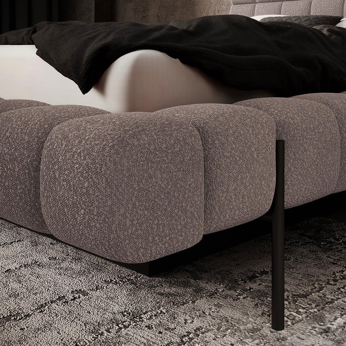 BOXBETT 160/200 Ezio Hellgrau - Grau, Holz (160/200cm) - Petits-meubles