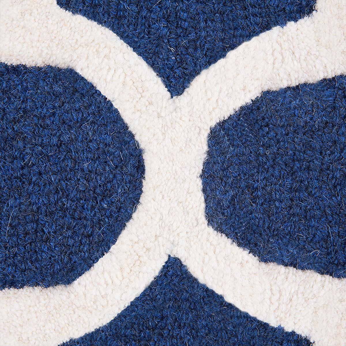 KURZFLOR-TEPPICH Silvan 150/80 cm - Blau, Textil (80/150cm) - Beliani