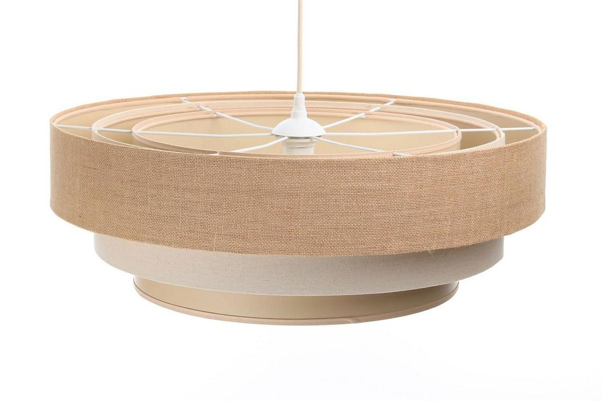 HÄNGELEUCHTE Beige 60/20 cm - Beige, Kunststoff (60/1.9/20cm) - ONZENO