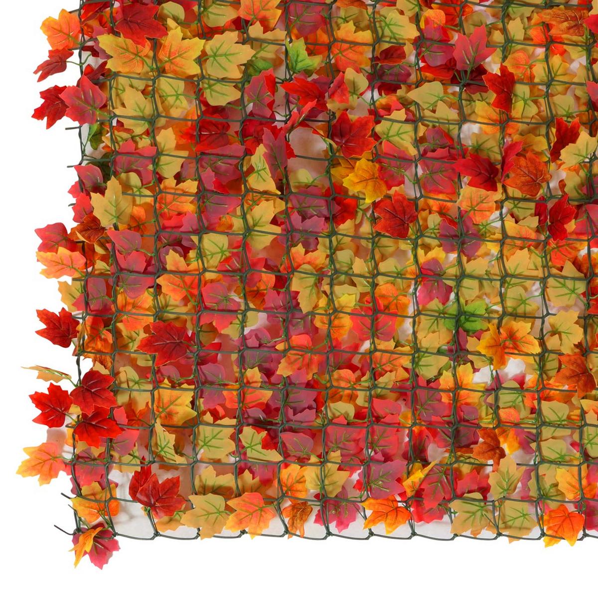 BALKONSICHTSCHUTZ BLATT Rot - Rot, Kunststoff (300/150cm) - MCW