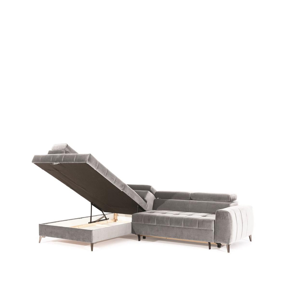 ECKSOFA Schlafsofa Agnesa In Salvador - Gelb, Holzwerkstoff/Textil (275/200cm) - Fun Möbel