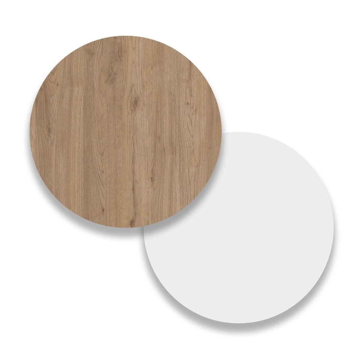 DREHSTUHL aus beigem Stoff mit Fußstütze L68 cm 35,5/45,1/160 cm - Eschefarben, Holzwerkstoff (35.5/45.1/10cm) - Calicosy