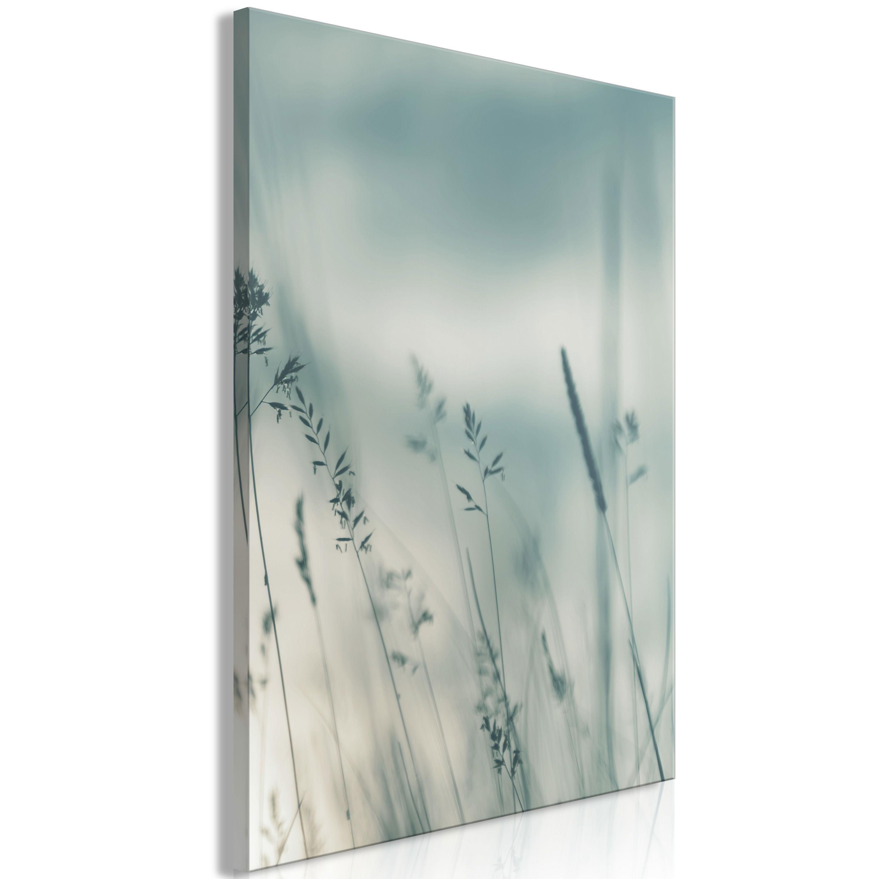 KUNSTDRUCK Blau 40/60 cm - Blau/Grau, Textil (40/60cm) - KUNSTLOFT