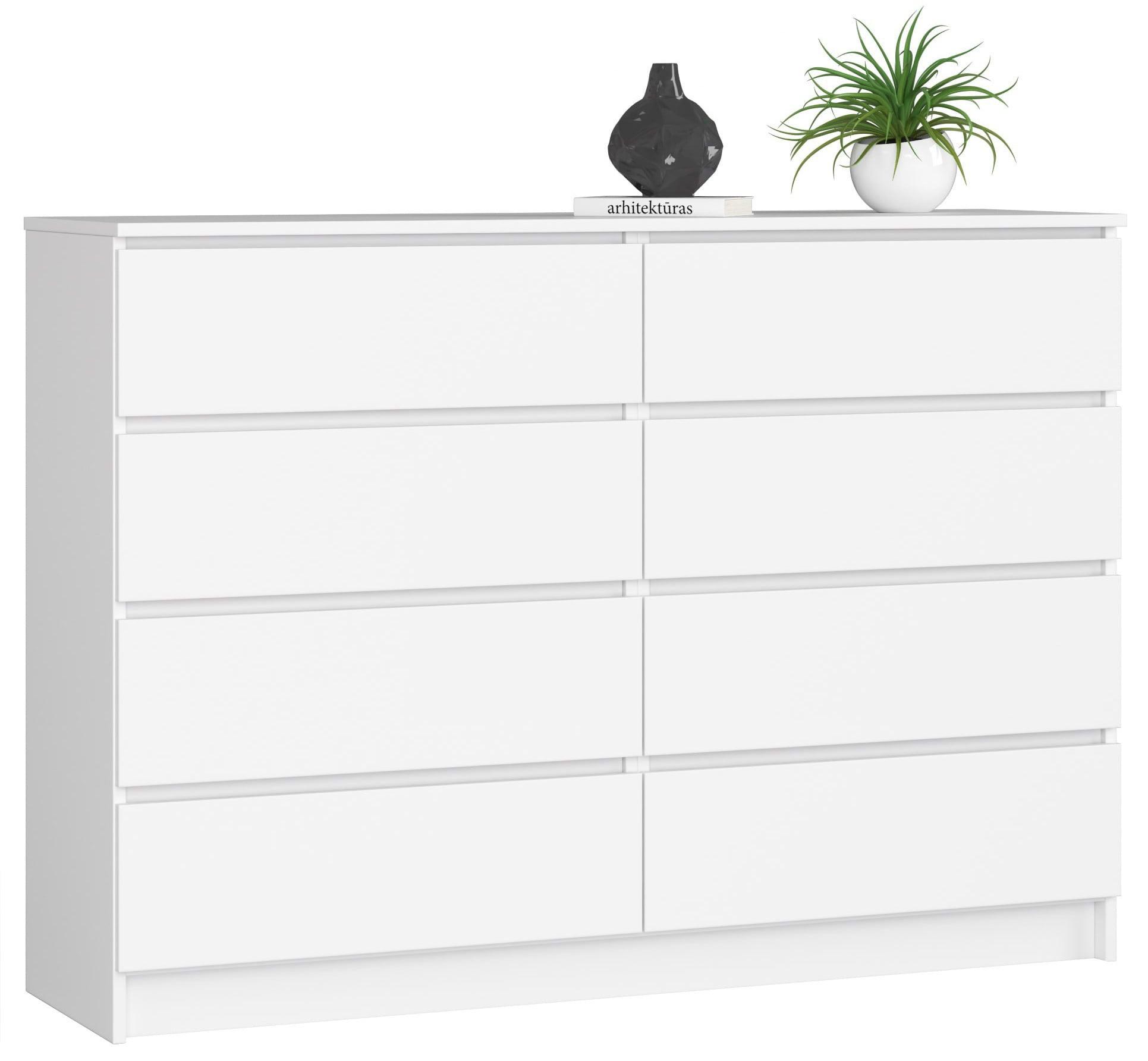 KOMMODE Weiß 99/138/40 - Weiß, Holzwerkstoff (138/99/40cm) - RAUMHIRSCH FURNITURE