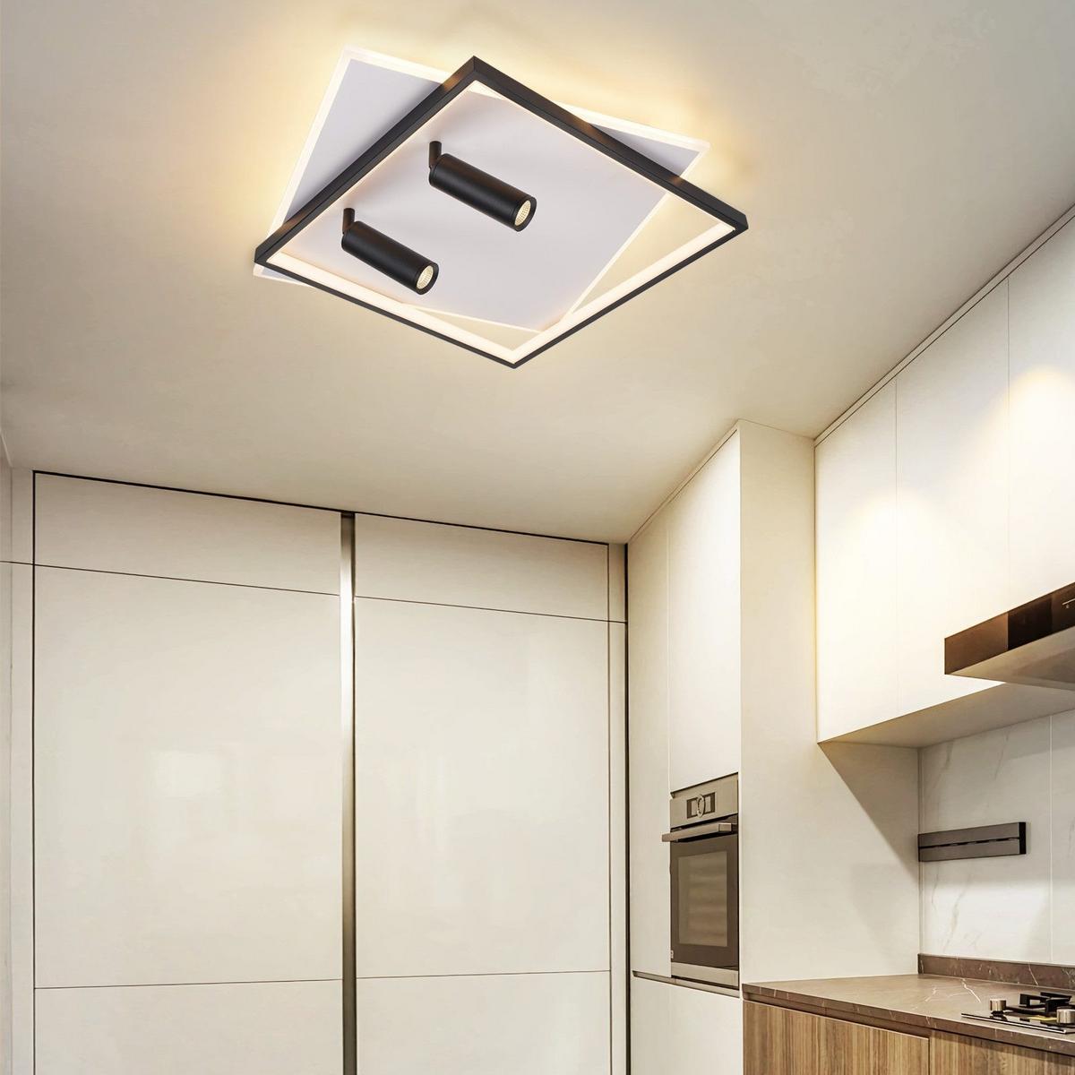 LED-DECKENSTRAHLER Dillon 50/50/13cm - Weiß, Metall (50/50/13cm) - Nettlife