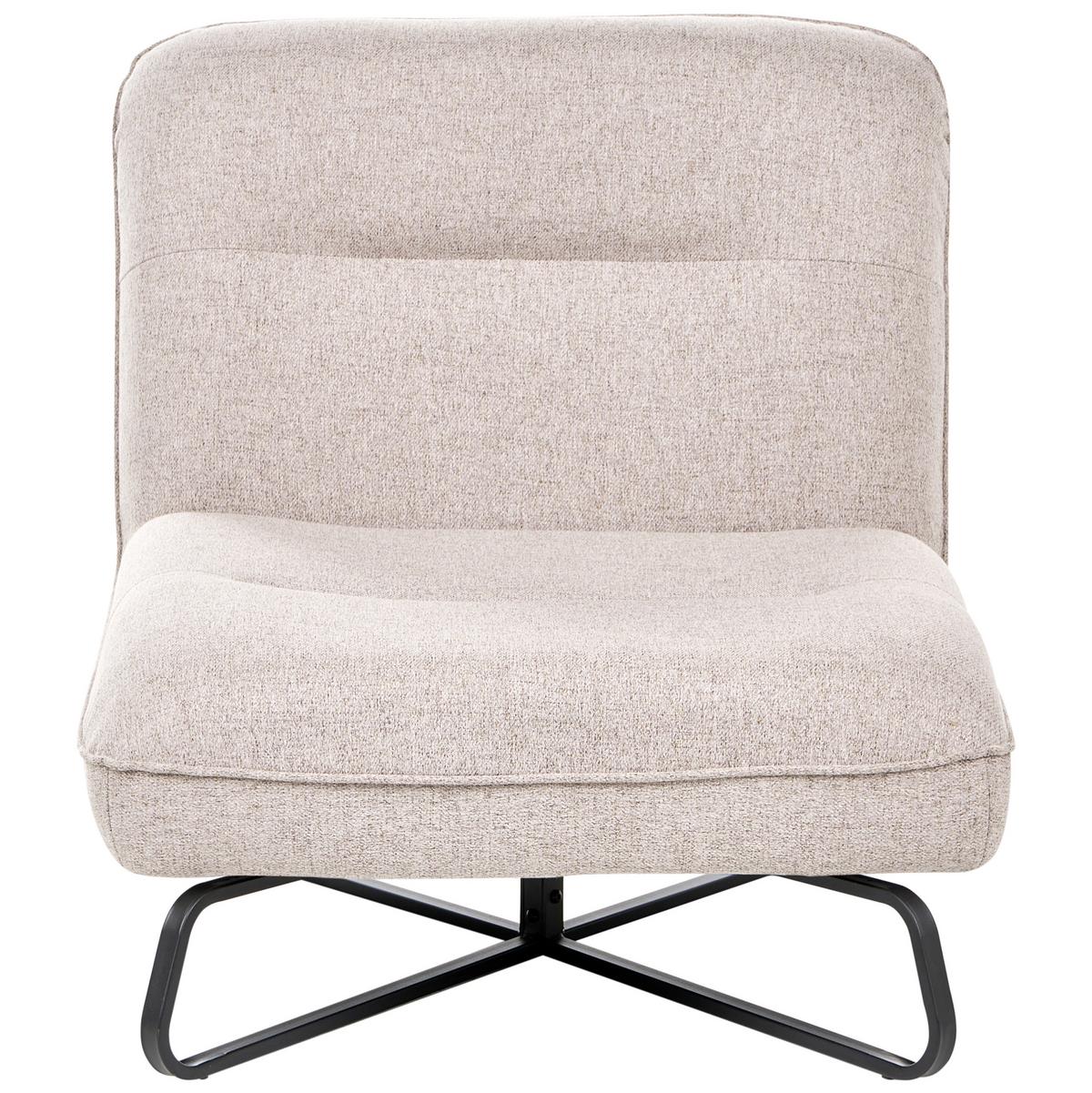 SESSEL Stoff Beige Lindal - Beige, Textil (85/85/83cm) - Beliani