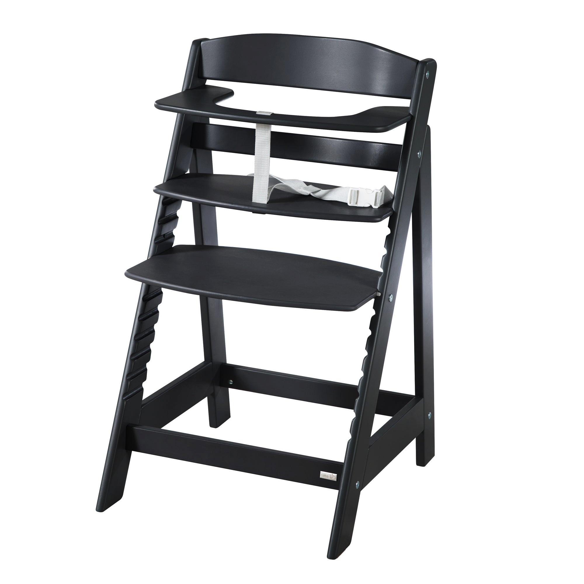 KINDERHOCHSTUHL Sit Up Flex Schwarz - Schwarz, Holzwerkstoff (44.5/80/54cm) - Roba