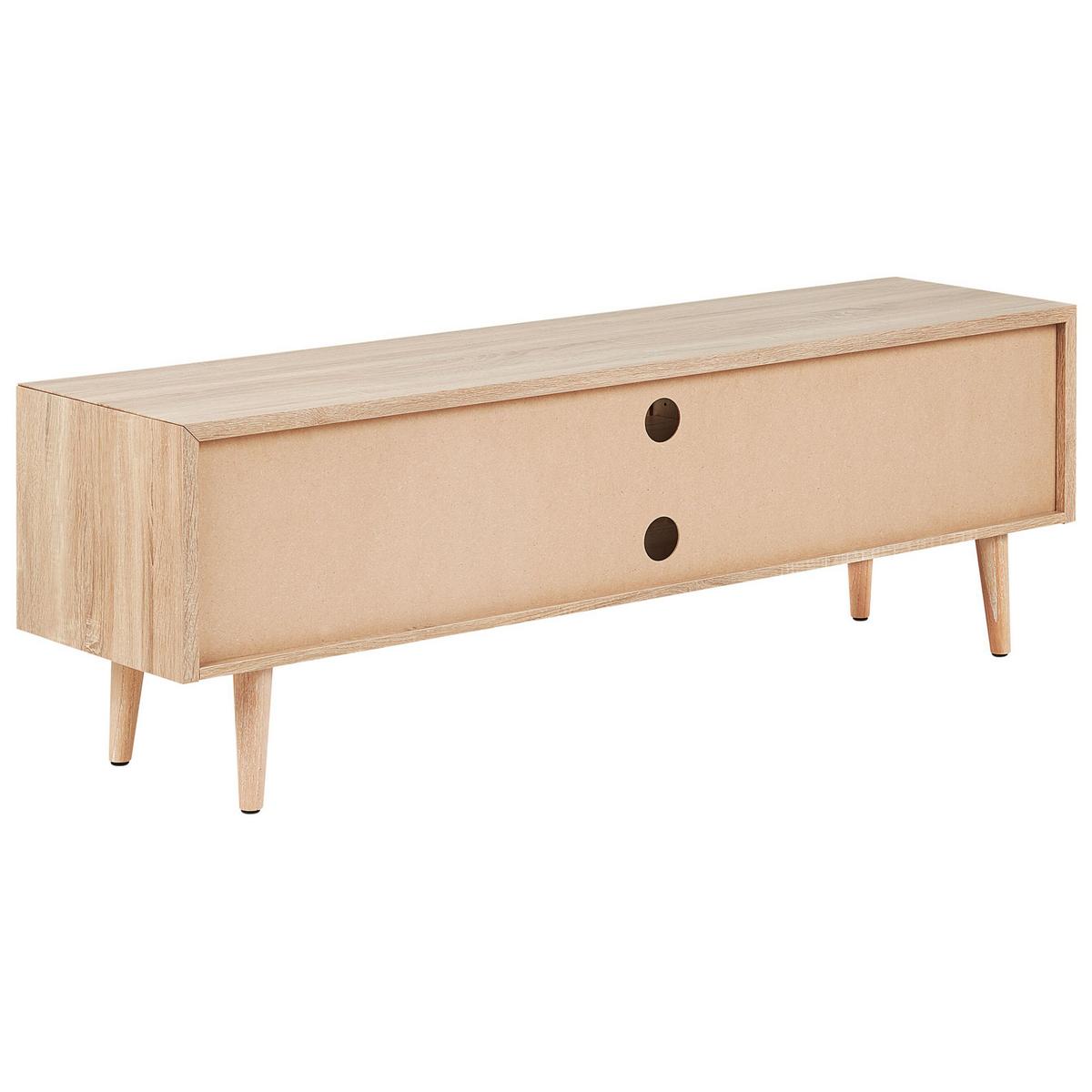 TV-MÖBEL Hellbraun FRANKLIN 39/150/51 cm - Hellbraun, Holzwerkstoff (150/51/39cm) - Beliani