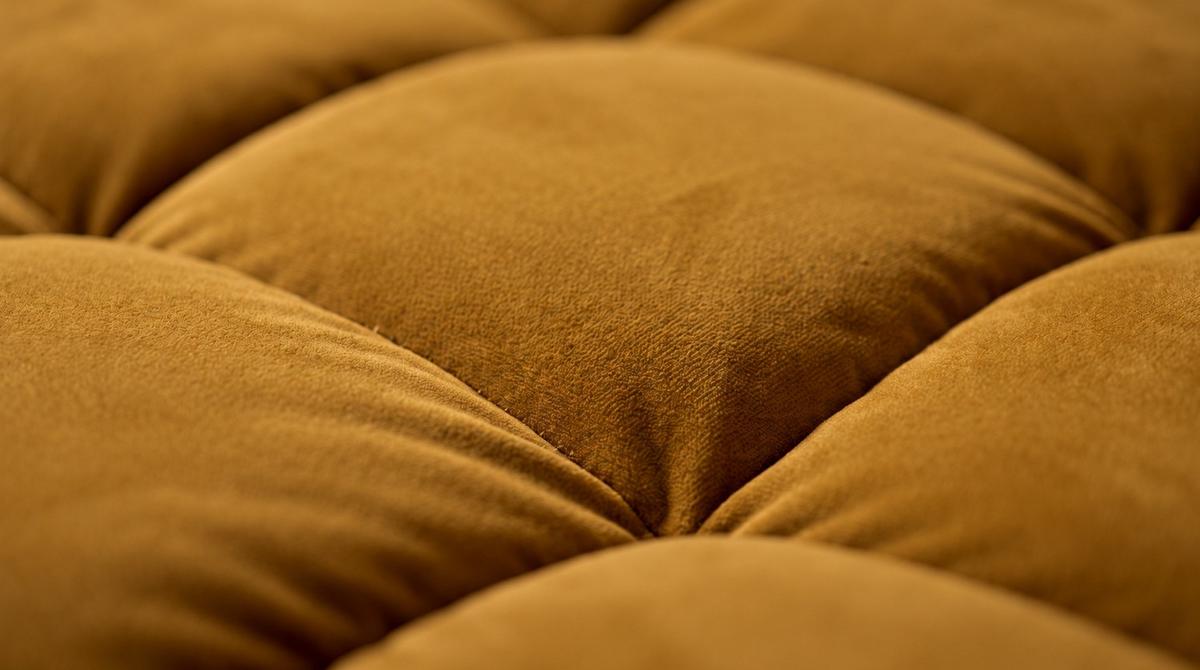 SOFA AMIA Braun Velvet - Schwarz/Braun, Kunststoff/Textil (290/86/108cm) - KAWOLA