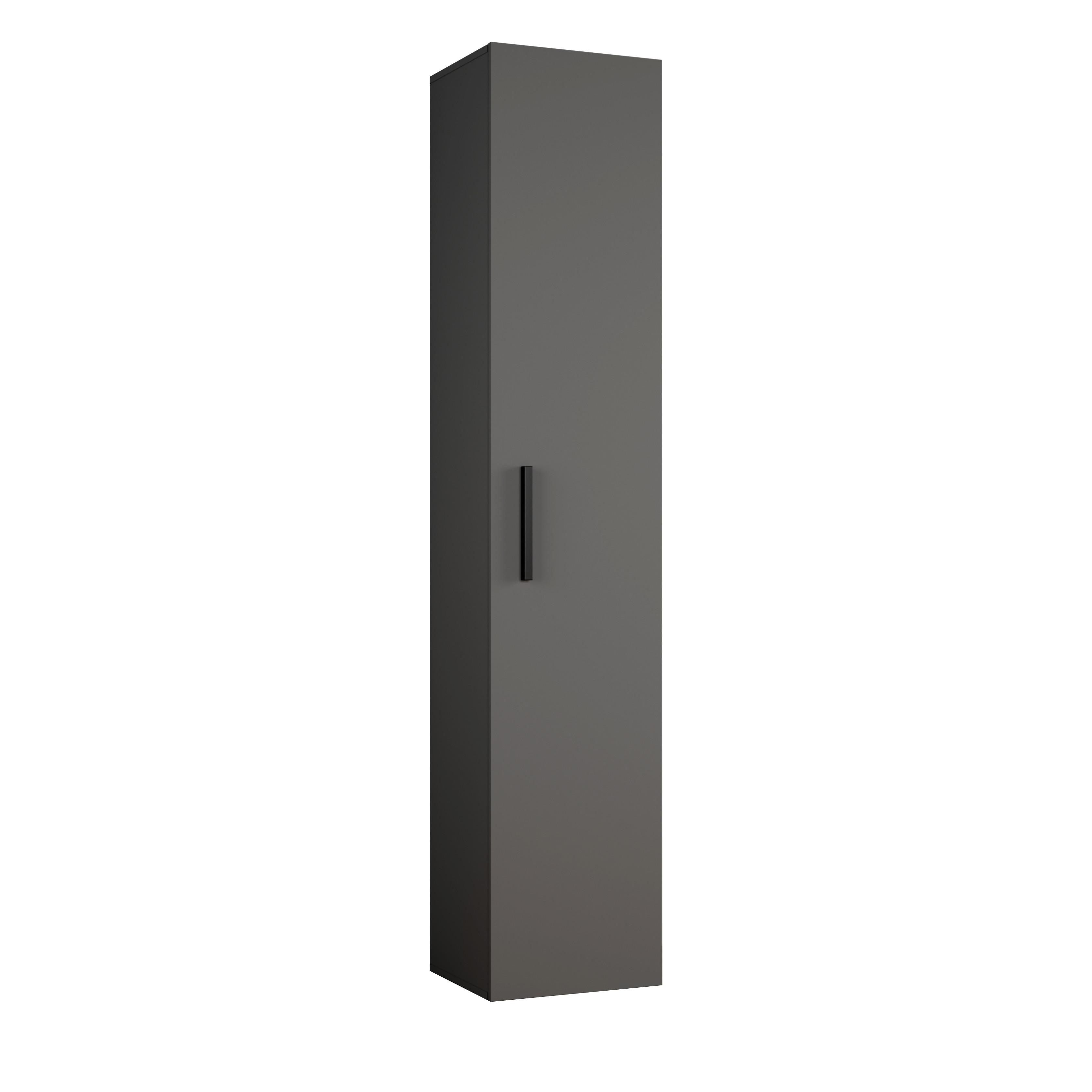 GARDEROBENSCHRANK Rosanno IVL Grau 40/204/40 cm – Modern - Grau, Holzwerkstoff/Kunststoff (40/204.1/40cm) - AX Living