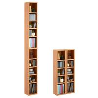 CD/DVD- REGAL CHART buchefarben - Buchefarben, Holzwerkstoff (20/186/17cm) - CARO-Möbel
