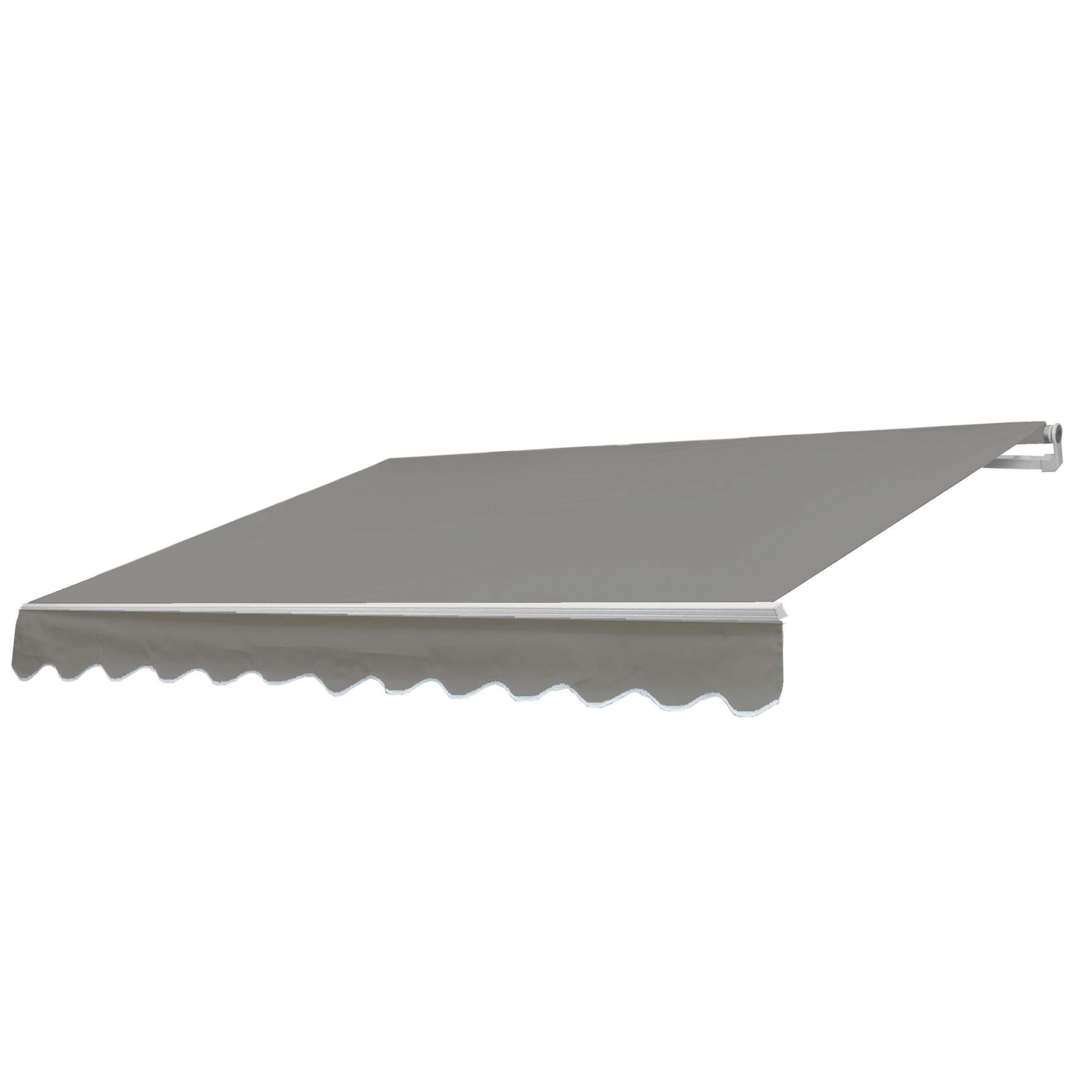 ALU-MARKISE Grau, Braun - Braun/Grau, Textil (400/18/300cm) - MCW