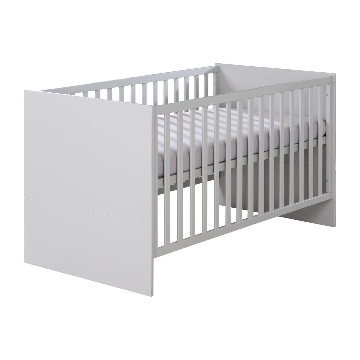 BABYBETT Lea 70 x 140 cm - Hellgrau, Holzwerkstoff (70/140cm) - Roba