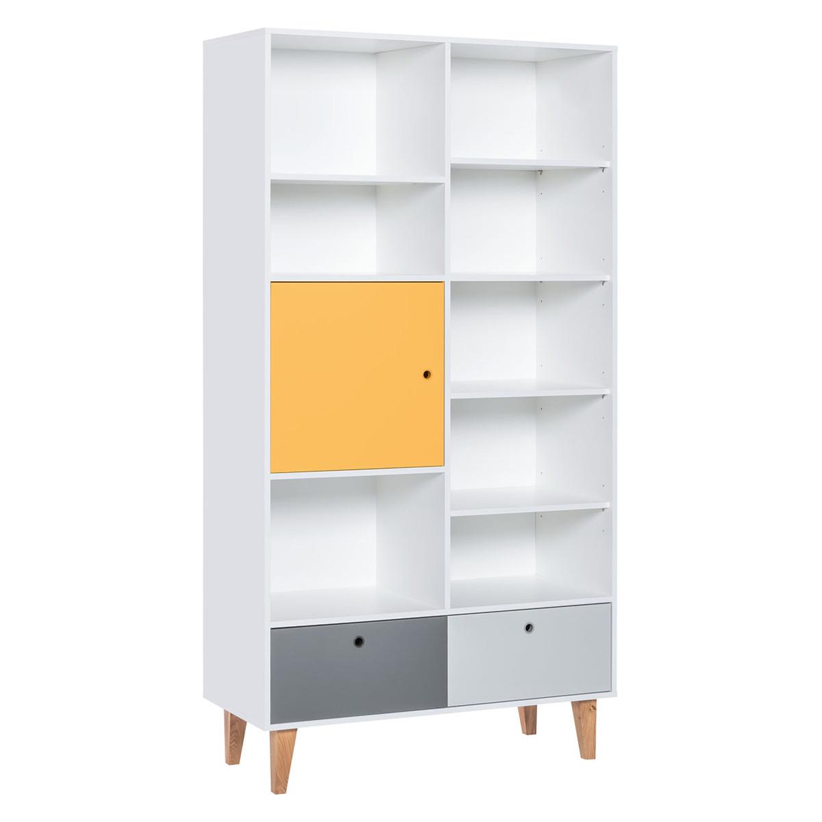 BÜCHERREGAL Gelb - Gelb, Holzwerkstoff (45/201.5/105cm) - Petits-meubles