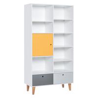 BÜCHERREGAL Gelb - Gelb, Holzwerkstoff (45/201.5/105cm) - Petits-meubles