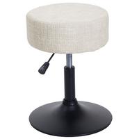 HOCKER Cremeweiß - Weiß, Textil (37/57/37cm) - MCW