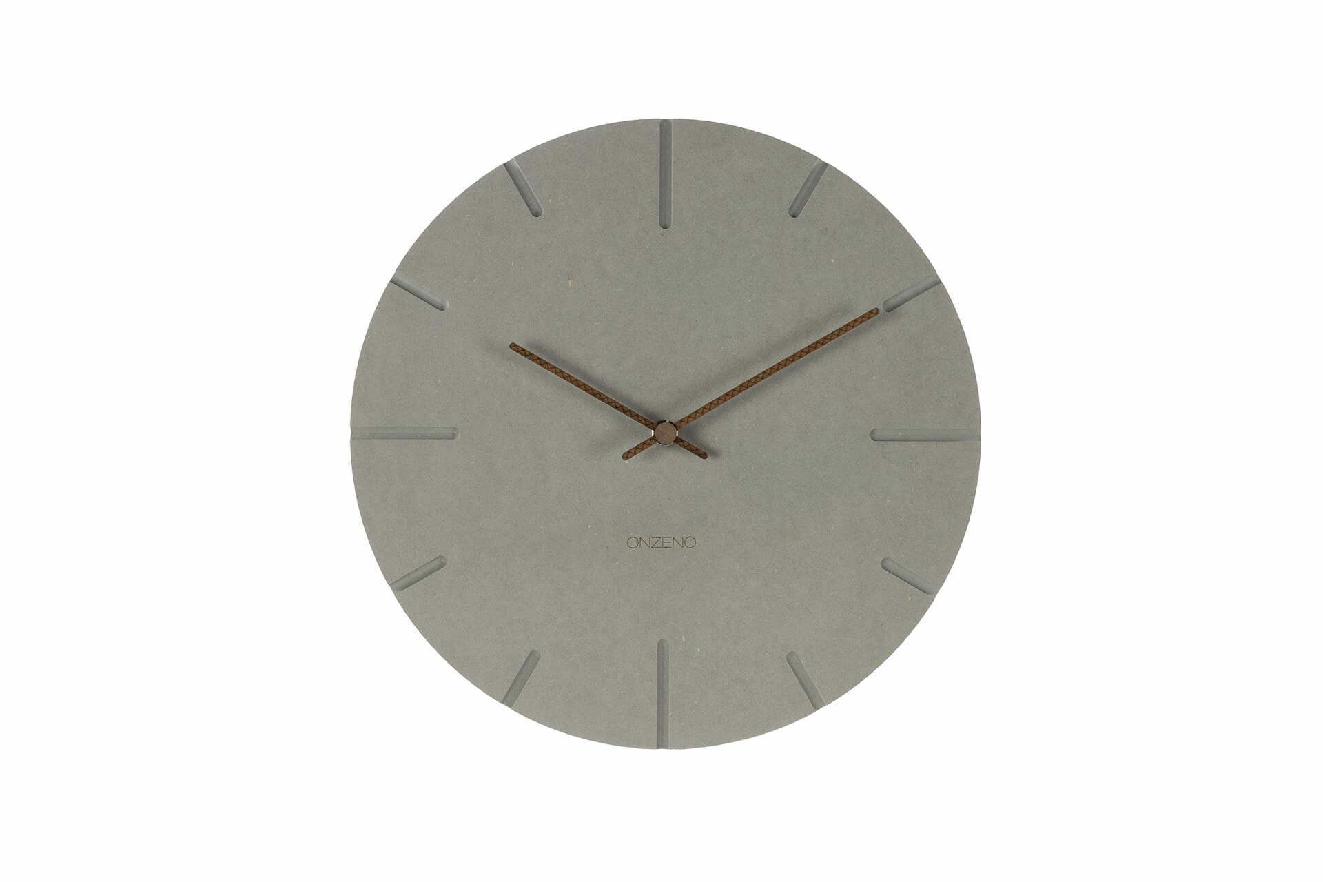 WANDUHR Design Grau 29/29 cm - Braun/Grau, Holzwerkstoff (29/29/0.9cm) - ONZENO