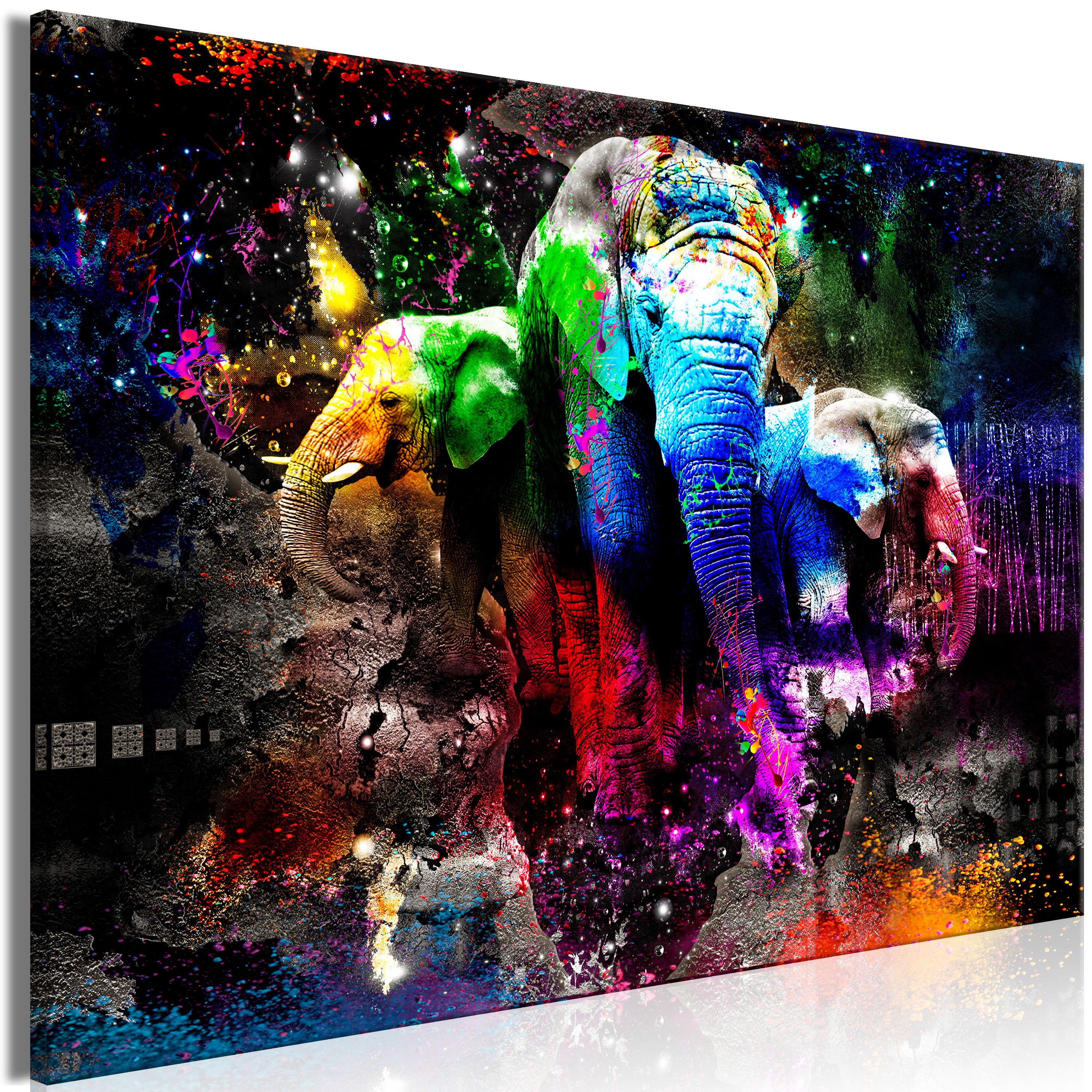 KUNSTDRUCK Bunt 120/80 cm - Multicolor, Textil (120/80cm) - KUNSTLOFT