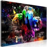 KUNSTDRUCK Bunt 60/40 cm - Multicolor, Textil (60/40cm) - KUNSTLOFT