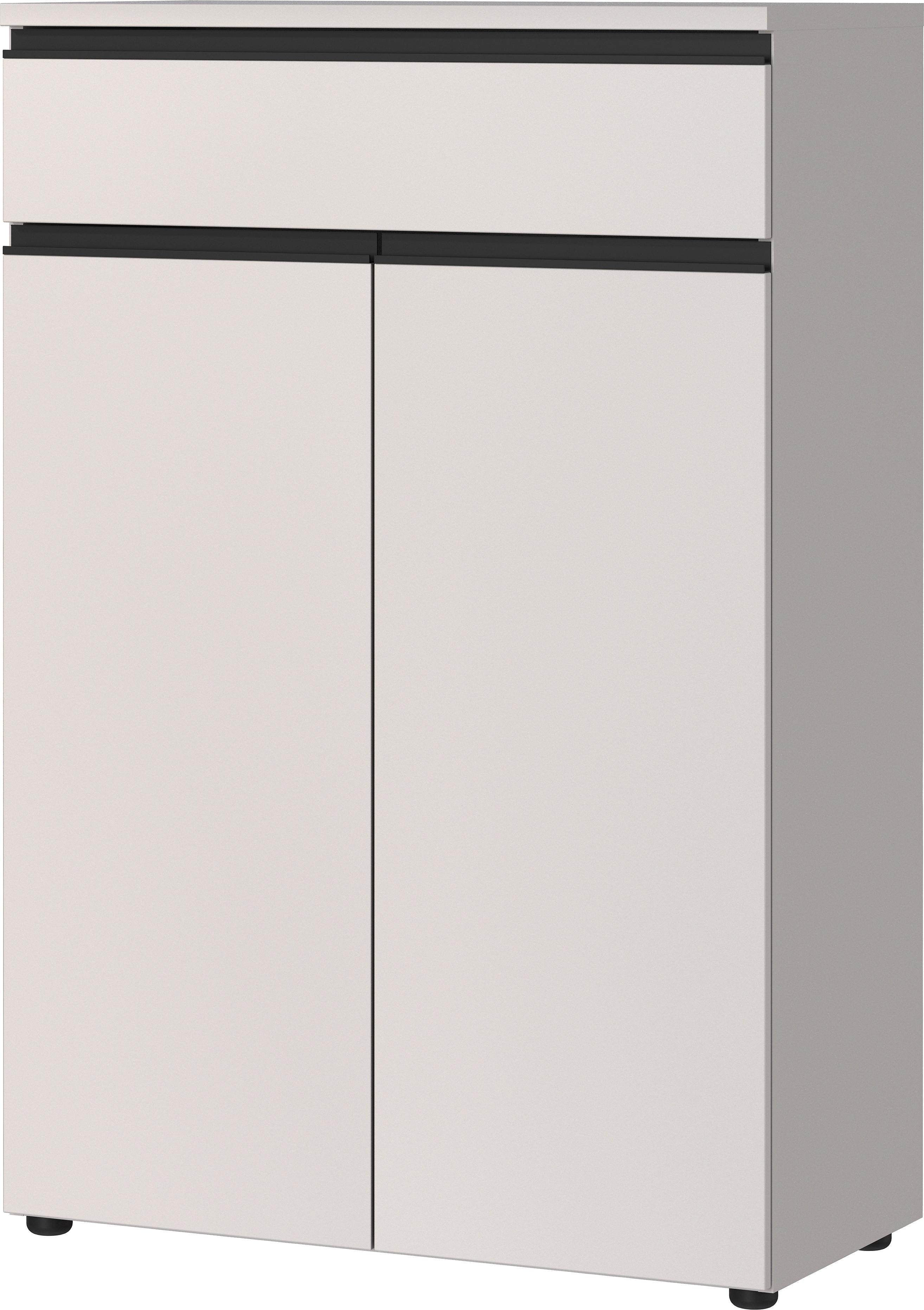 AKTENSCHRANK mit Schublade Soft-Close 81x120x40 cm Greige - Beige, Holzwerkstoff (81/120/40cm) - KADIMA DESIGN