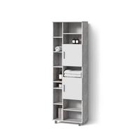 BADSCHRANK Eisak Beton 60 x 190 cm - Grau, Holzwerkstoff (60/190/30cm) - Livinity®