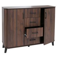 KOMMODE Walnuss Dekor - Walnussfarben, Holz (120/92/40cm) - MCW