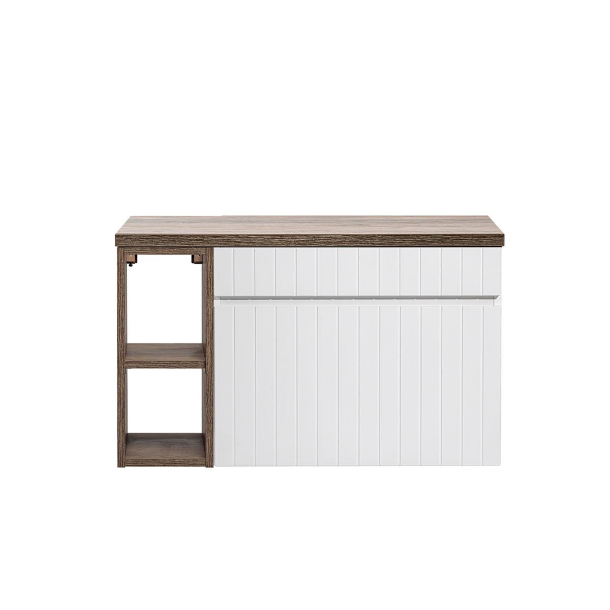 WASCHTISCHUNTERSCHRANK 80cm Zelie Weiß - Weiß, Holzwerkstoff (80/48/46cm) - Petits-meubles