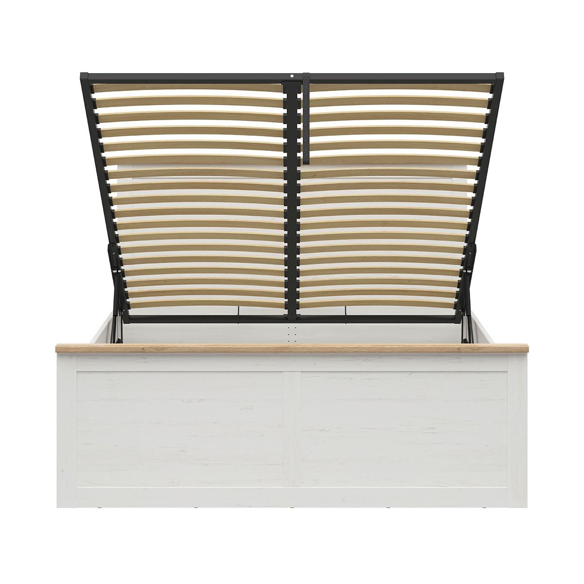 BOXBETT 160/200 Aksel Weiß - Weiß, Holzwerkstoff (160/200cm) - Petits-meubles
