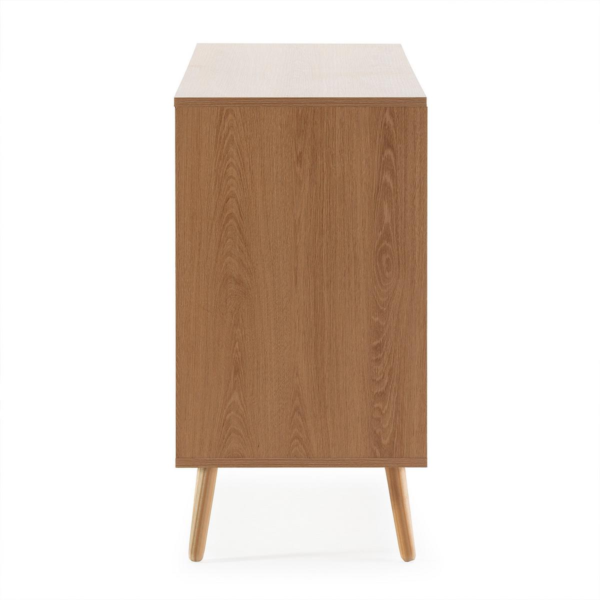 SIDEBOARD Lluvia 3 Eichentüren - Honigeiche, Holzwerkstoff (120/75/40cm)