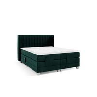BOXSPRINGBETT Bett Elektrisch Magnus - Grün, Holzwerkstoff/Textil (120/200cm) - Fun Möbel