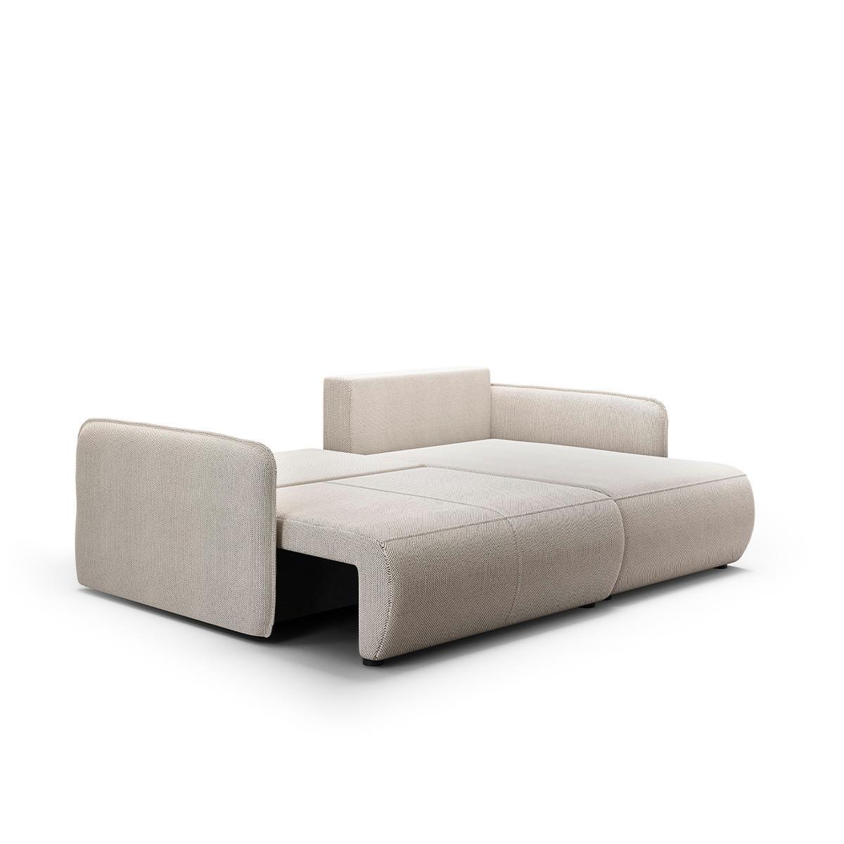 ECKSOFA Claudio 3 Sitzplätze Hellgrau - Grau, Holz (207/148cm) - Petits-meubles