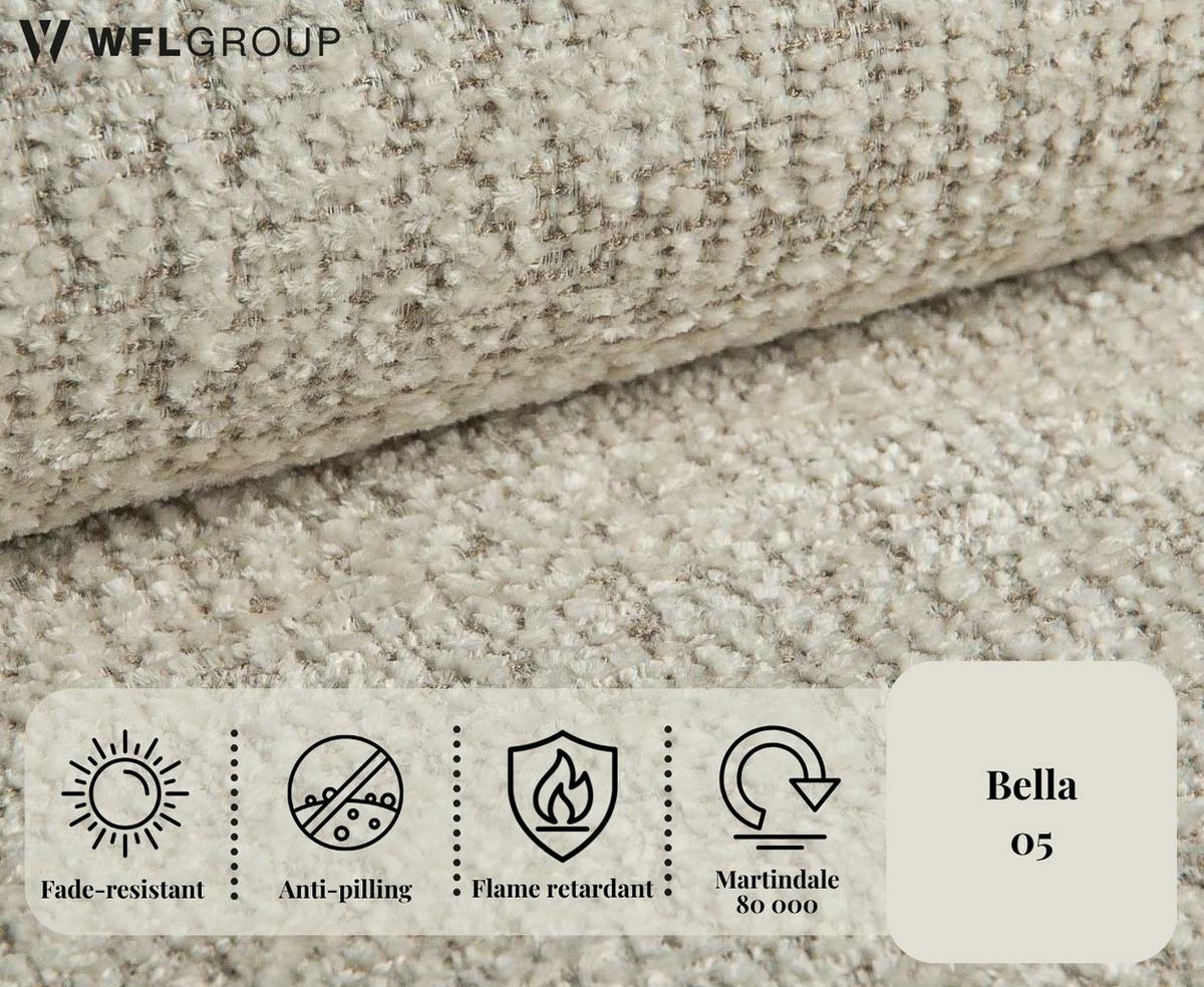 ESSZIMMERSTUHL MELIE 2er Set in Creme Chenille mit Dunkelbraunen Buchenholzbeinen 54/49/82 cm - Dunkelbraun/Creme, Holz/Textil (54/82/49cm) - WFL GROUP