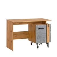 SCHREIBTISCH BRANDO 120x55,3x79,5 cm Bürotisch Computertisch, Eiche Wotan - Eiche Wotan, Holzwerkstoff (55.3/120/79.5cm) - MASSENO
