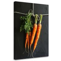 LEINWANDBILD Essen & Trinken 20x30cm - Orange, Textil (20/30cm) - Feeby