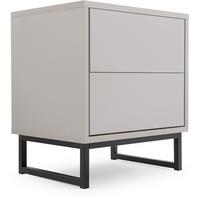 NACHTTISCH Giana mit 2 Schubladen, 43 cm, Beige Sand - Sandfarben/Beige, Holzwerkstoff (43/48.5/34cm) - Beautysofa