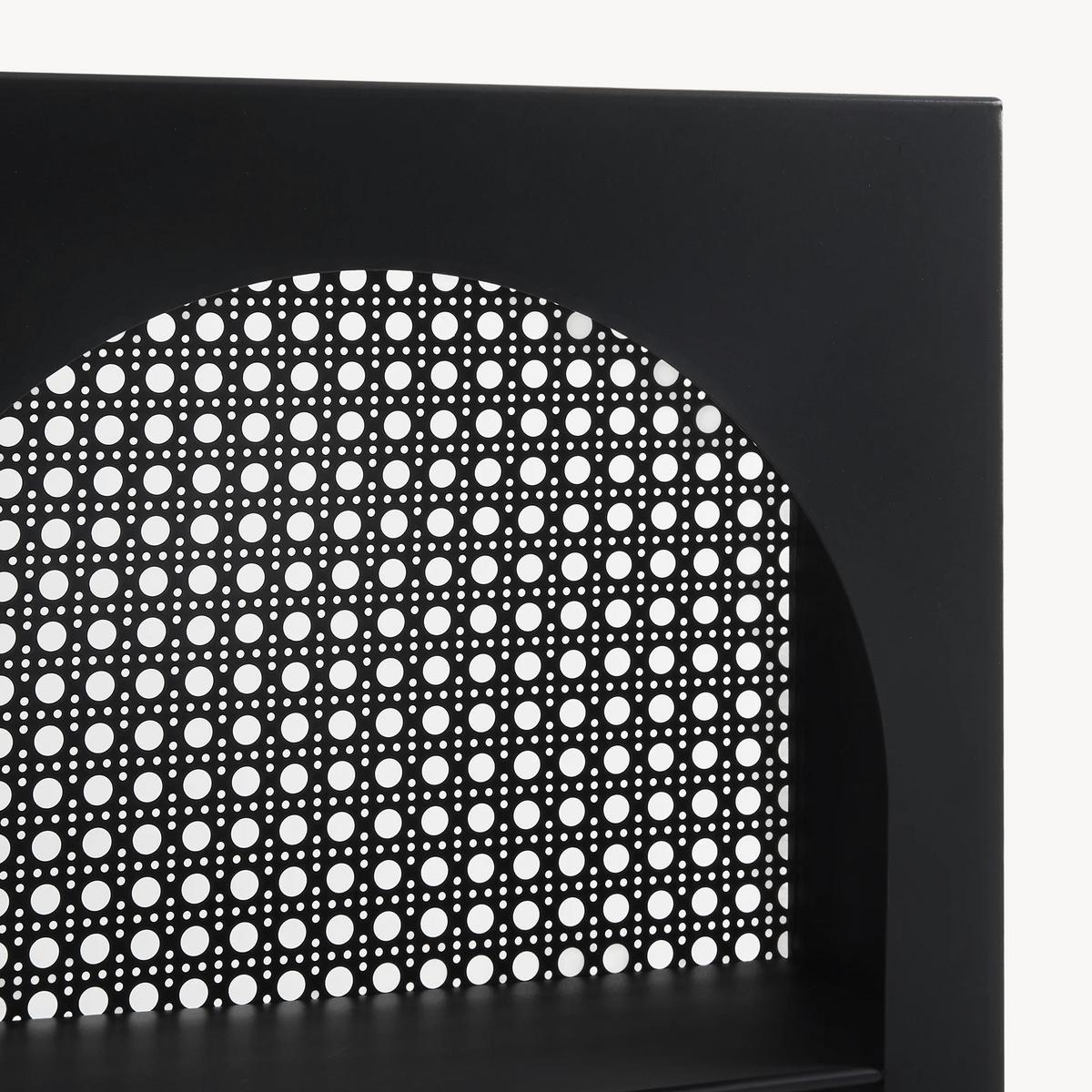 WANDREGAL Jäller I. - Schwarz, Metall (30/40/13cm) - [en.casa]