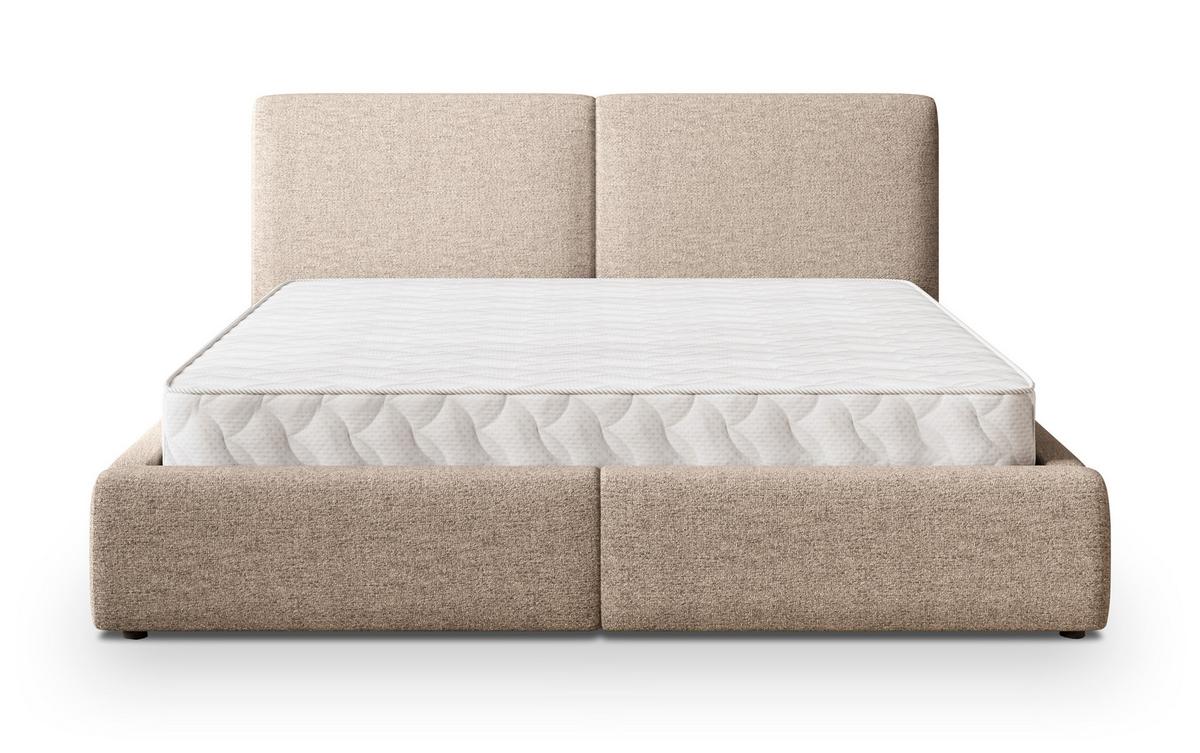 POLSTERBETT FELURO NV 200x200 cm mit Bettkästen - Beige - Beige, Holz/Textil - MASSENO