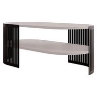 COUCHTISCH Fikoli Oval II - Kaschmir/Schwarz, Holzwerkstoff/Metall (100/50/40cm) - MIRJAN24