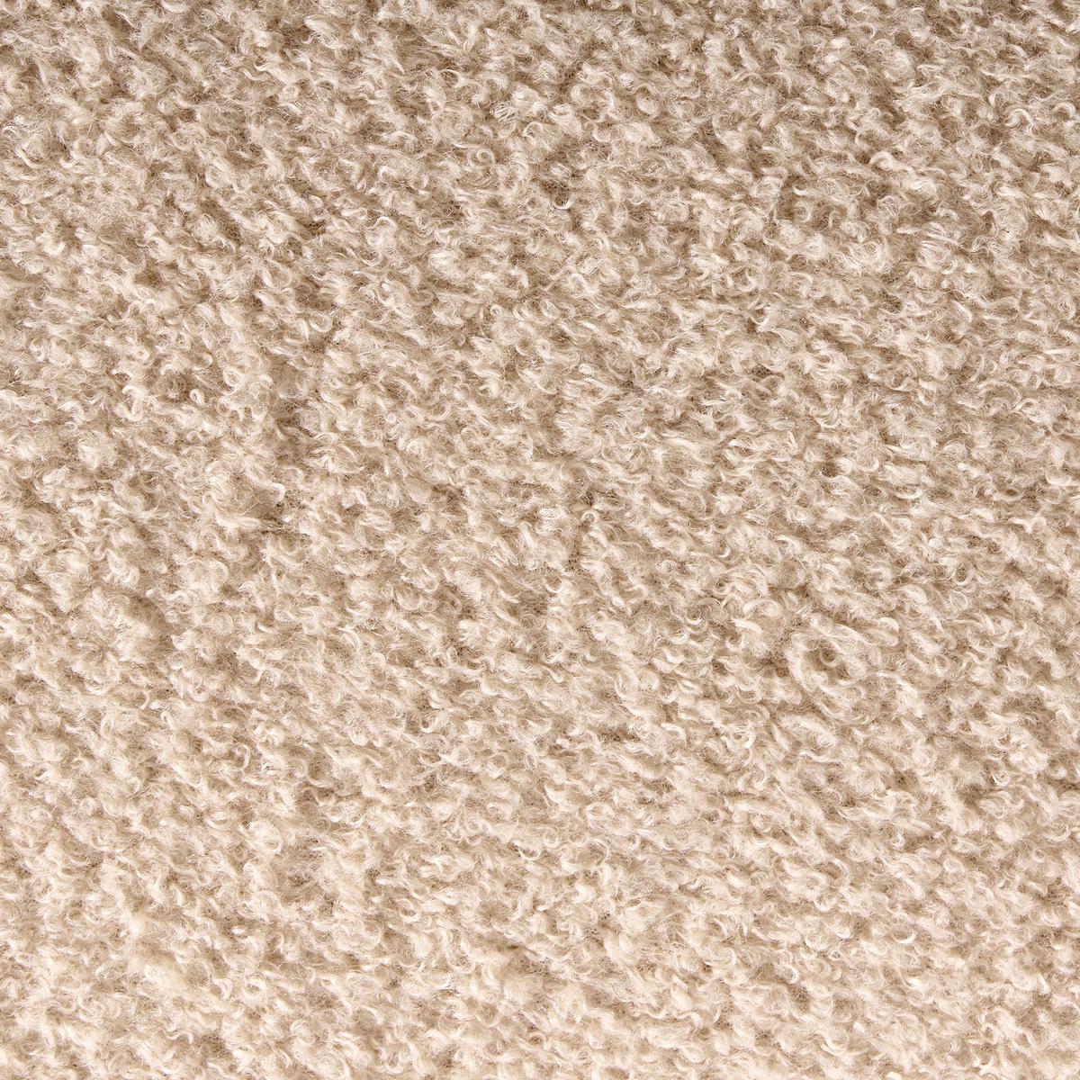 POUF Bouclé Beige Mancos - Beige, Textil (41/44/35cm) - Beliani