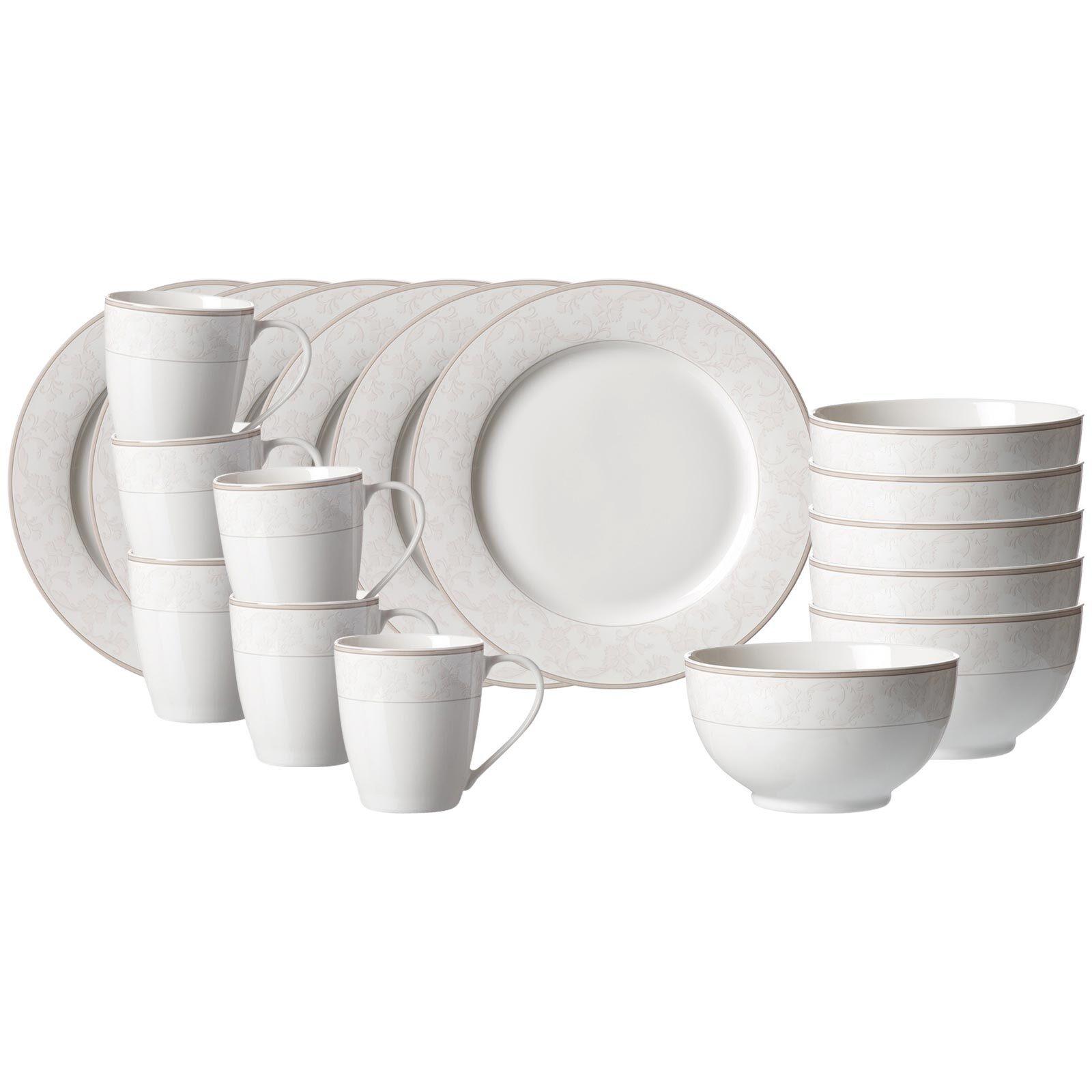 FRÜHSTÜCKS-SET Isabella beige 18-tlg. - Beige, Keramik (2/2/2cm) - Ritzenhoff Breker