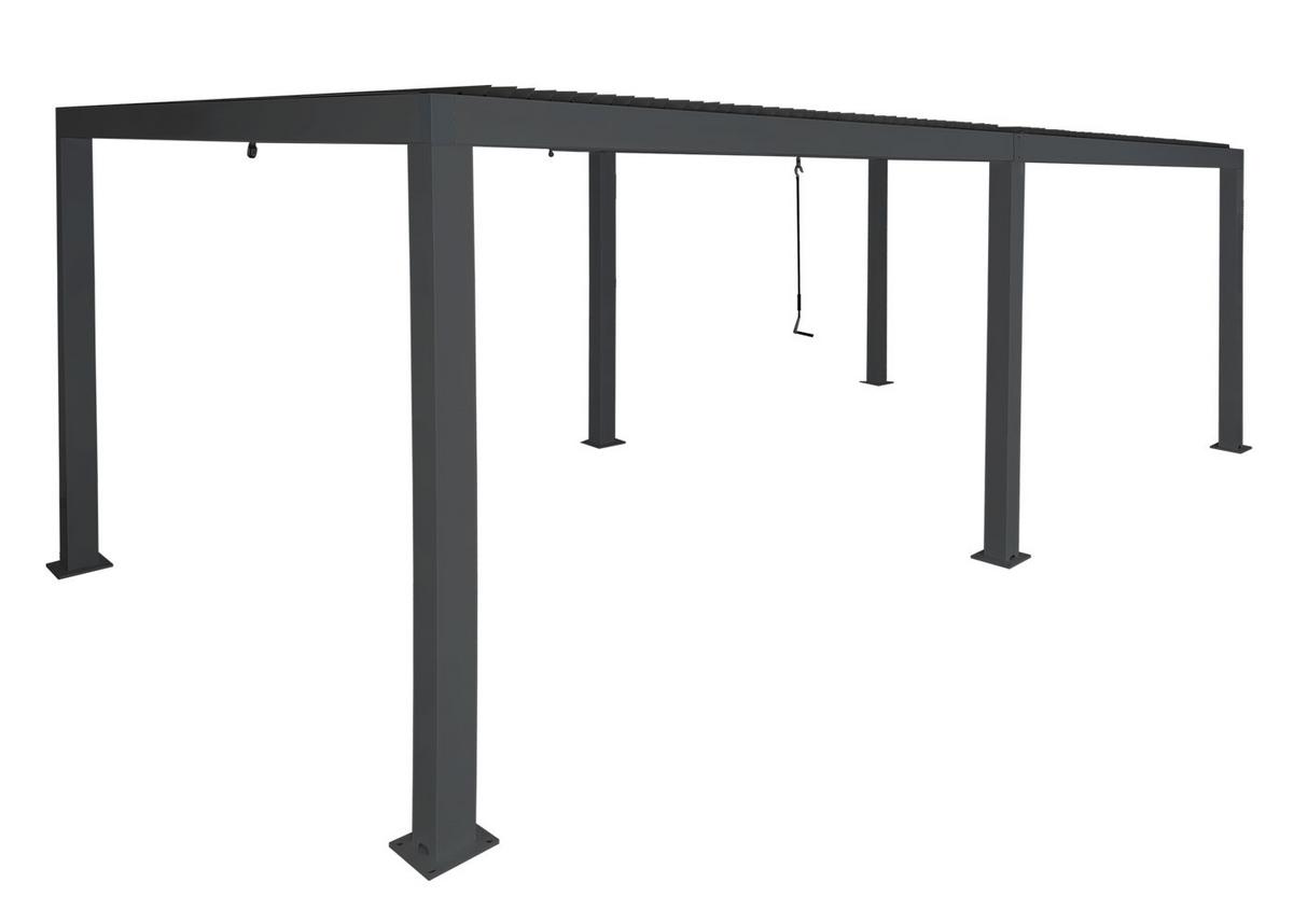 PERGOLA Anthrazit - Anthrazit, Metall (595/220/300cm) - MCW