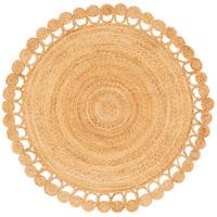 NATURFASER TEPPICH JUTE SALSA NATUR BOHO RUND - Beige, Textil (80/80cm) - Pergamon