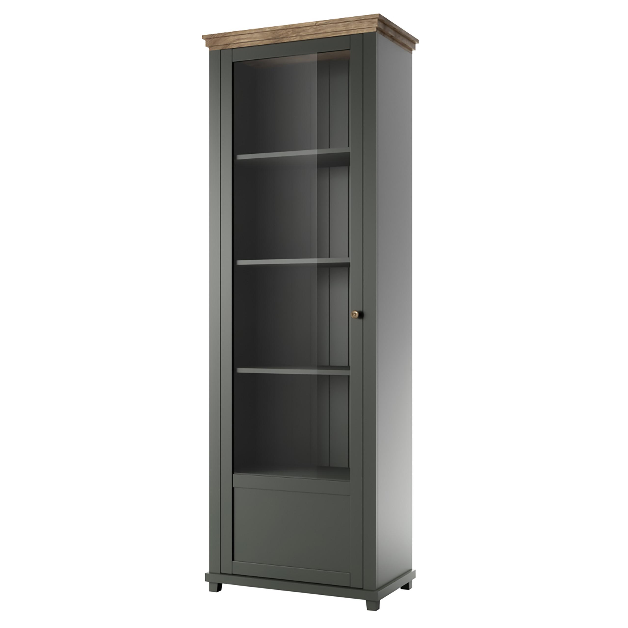 VITRINE in Grün - Grün, Holzwerkstoff (71/200/42cm) - MASSENO