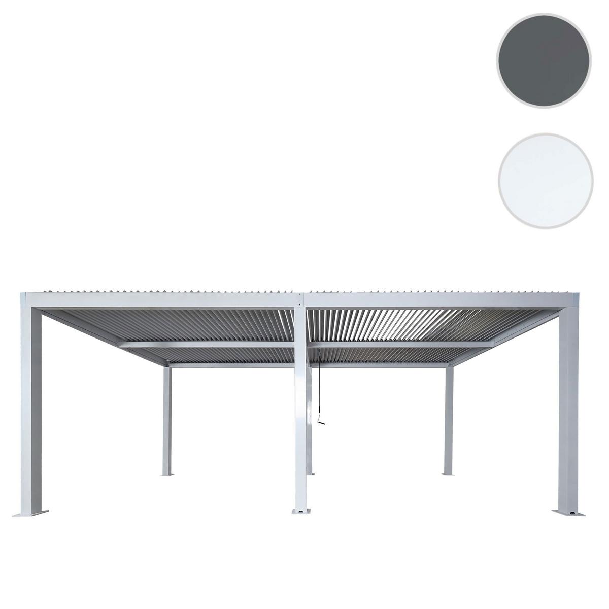 PERGOLA Weiß - Weiß, Metall (583/220/301cm) - MCW