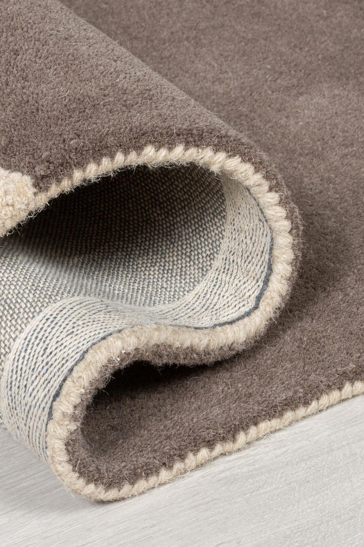 WOLLTEPPICH AIRE, abstrakt, aus Wolle, Ocker, 120 x 170 cm - Gelb, Textil (170/120cm) - KADIMA DESIGN