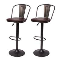 BARHOCKER H10A Schwarz, Braun 2er-Set - Schwarz/Braun, Textil (43/112/42cm) - MCW