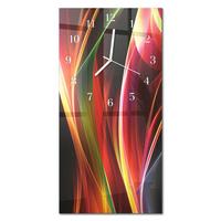 WANDUHR aus Glas 30x60 cm - Abstraktion - Multicolor, Glas (30/60/0.4cm) - TULUP