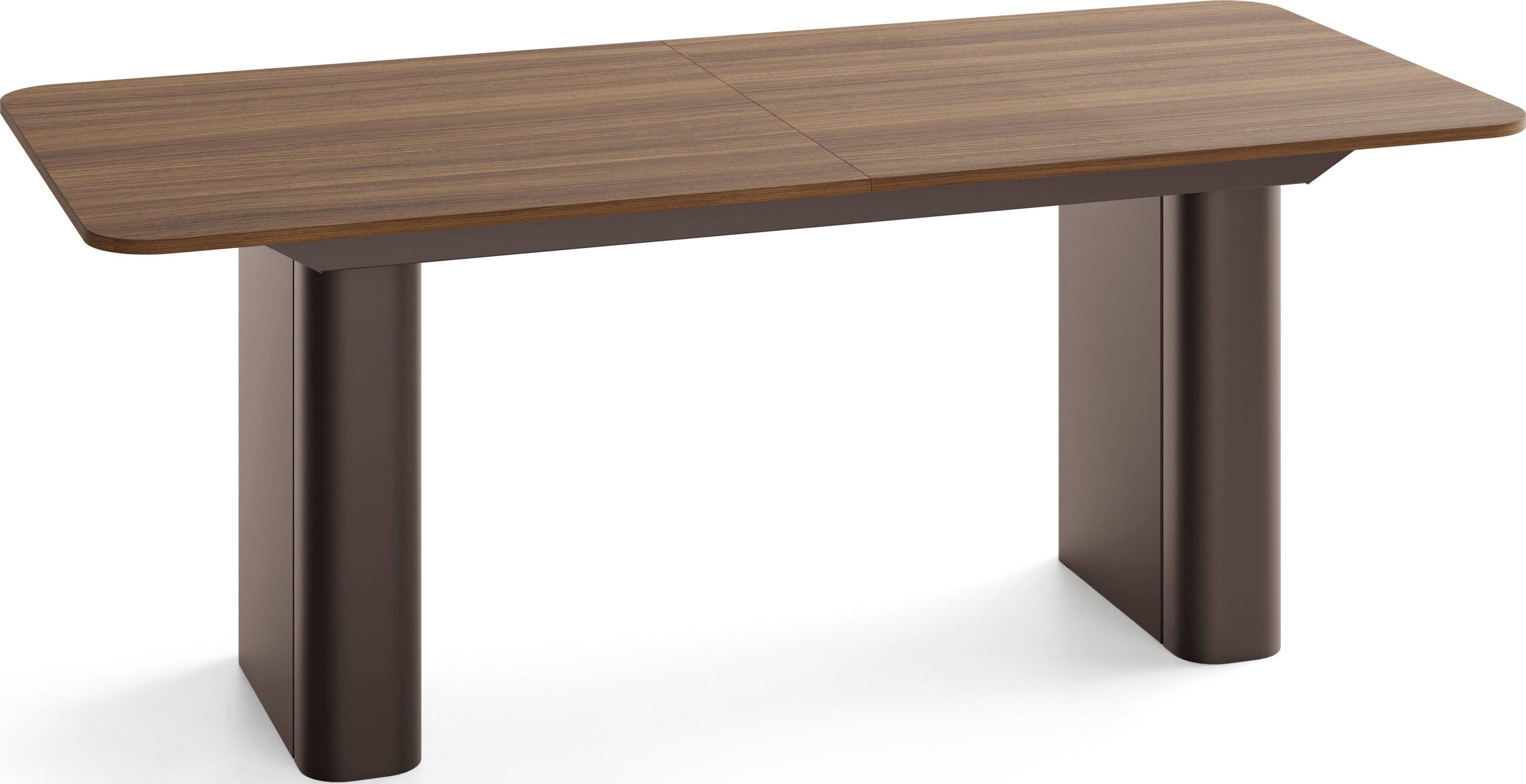 ESSTISCH Riven rechteckig ausziehbar verlängerbar mit Butterfly-Auszug, Walnuss Braun 180-276/90/76 cm - Walnussfarben/Braun, Holzwerkstoff/Metall (90/276/76cm) - WFL GROUP